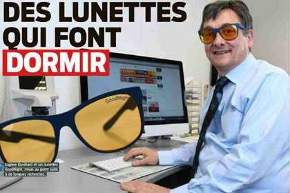 Des lunettes qui font dormir...