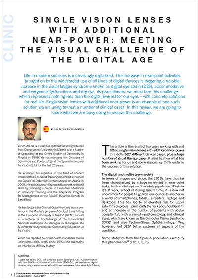 Single vision lenses with additional near power