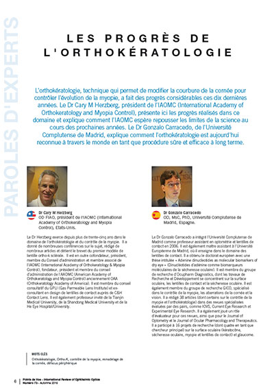 pdv73 orthokeratologie